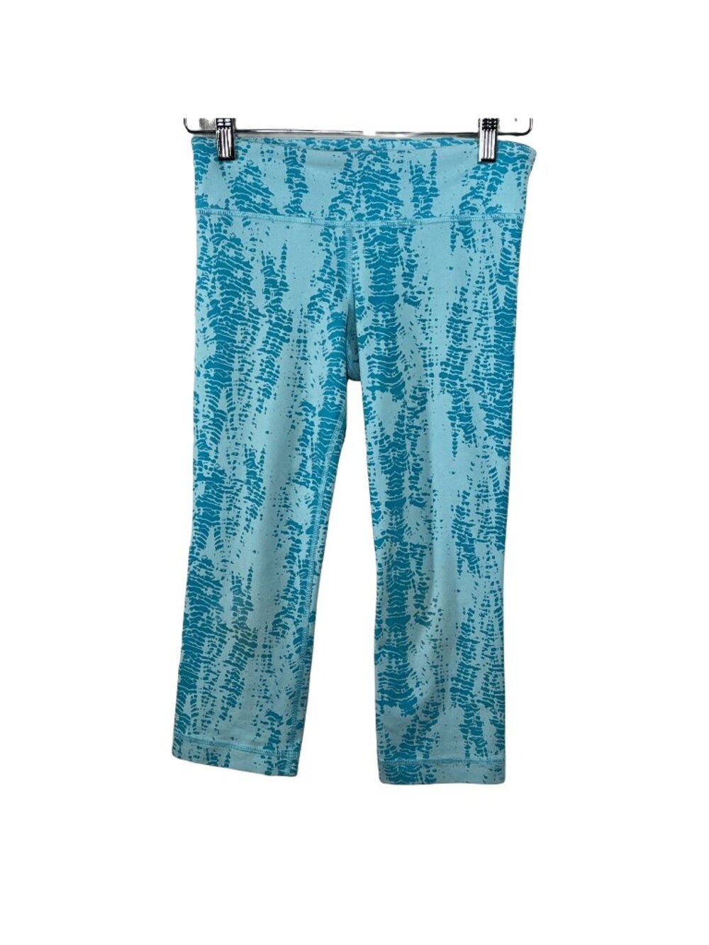 Under Armour Leggings Womens Small Blue Cropped Fitted Activewear